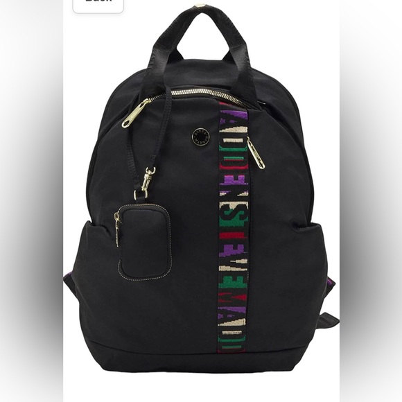 Steve Madden BTristian Backpack (Black); 12" x Height 17" x Depth 6" ; Full size - Picture 1 of 9